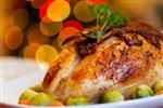 Thanksgiving Turkey on a plate.
